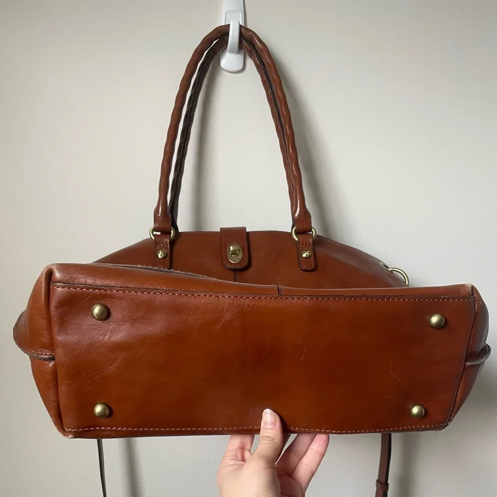 Patricia Nash⚡️XL Heritage Marseille Burnished Convertible Crossbody Tote - Picture 7 of 16